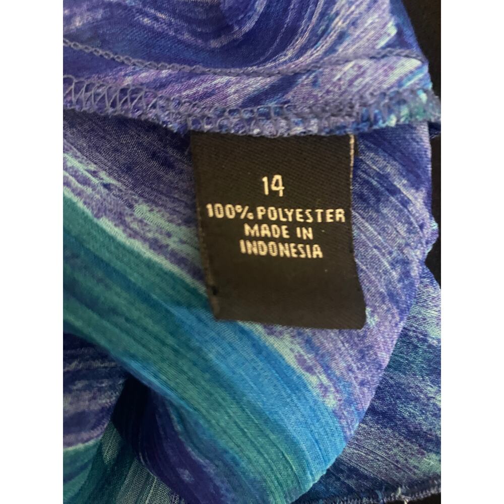 MSK Blue ruffle dress size 14 - Picture 8 of 8
